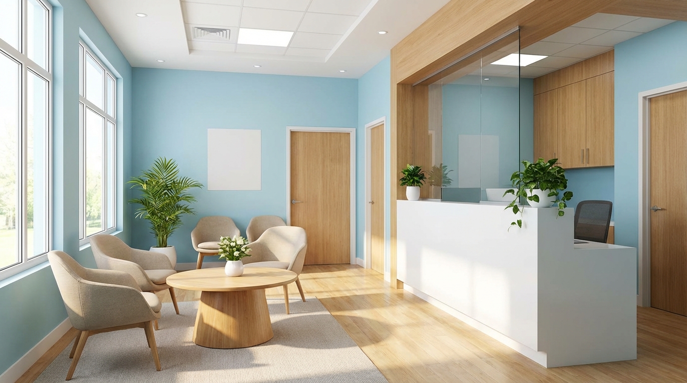 Heller, einladender Empfangsbereich