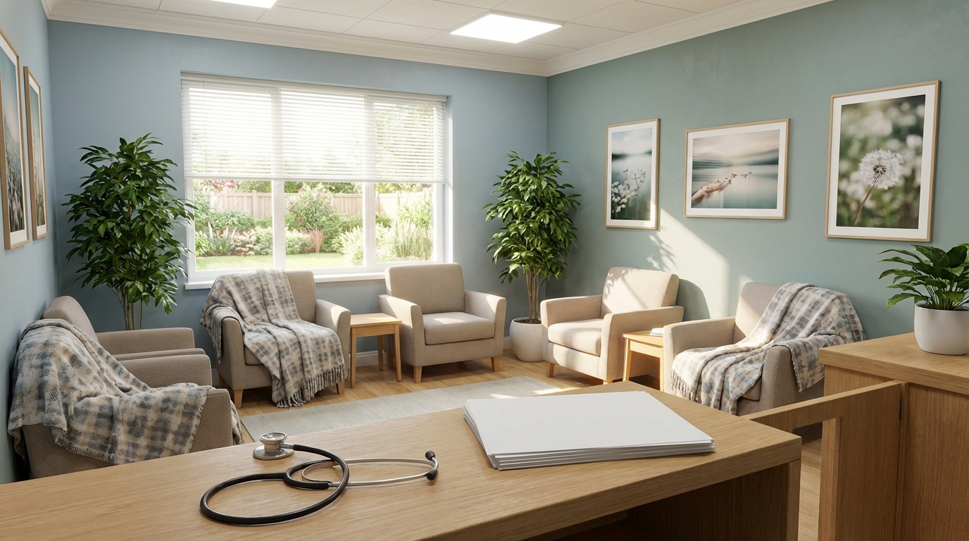 Ruhiges Sprechzimmer